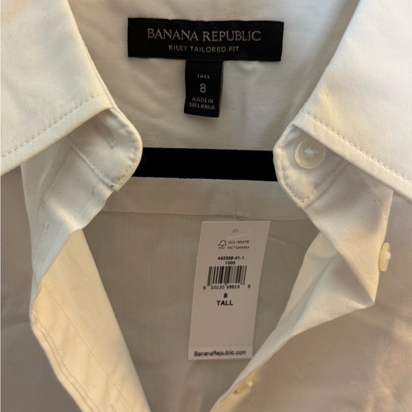 Banana Republic Women's White Button-Down Shirt - Picture 3 of 4